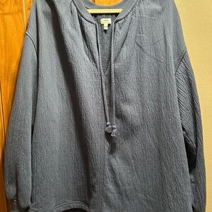 Aerie Textured navy blue Knit Top